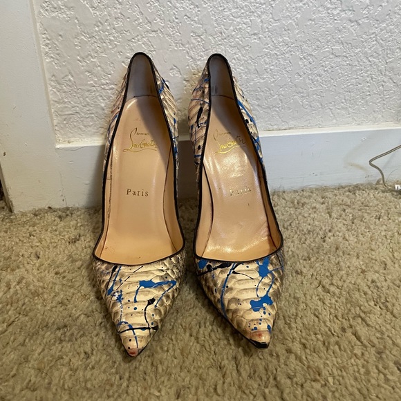 Christian Louboutin So Kate RARE Python Vulcano 120mm pumps heels - Picture 3 of 12